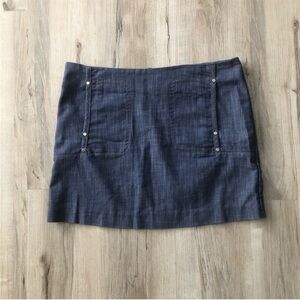 W118 by Walter Baker Dark Blue Mini Skirt